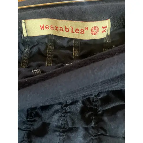 XCVI Wearables The Trace Skirt in Classic Navy Blue Mini Stretch Medium M CASUAL