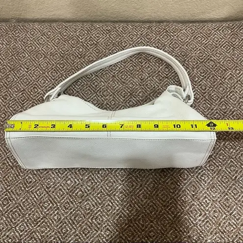 Reaction Kenneth Cole Vtg Kenneth Cole Reaction White Leather Rectangular Y2K Handbag Grunge Preppy - Image 3