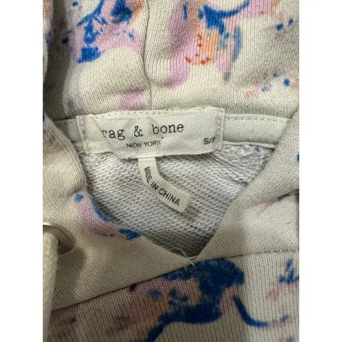 Rag and Bone  Floral Hoodie Sweatshirt | Organic Cotton | Size S