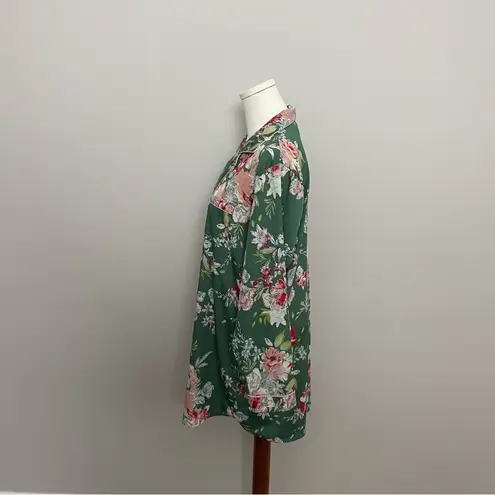 Cupcakes and Cashmere Sleep Shirt Nighty Nightgown Pajamas Floral Green Pink