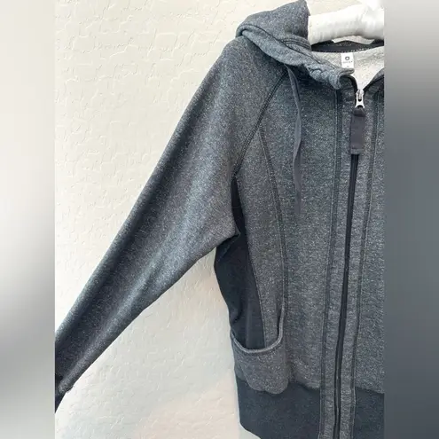 REFLEX | Gray Full Zip Hoodie Jacket Athletic Fit Sweatshirt | Medium