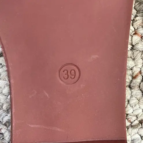 Cfxxy Square Toe Mule Sandal Braided Tan Size 39 (8)