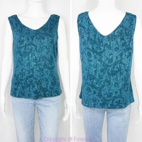 Vintage R&M Richards blue jacket and tank top, size 10