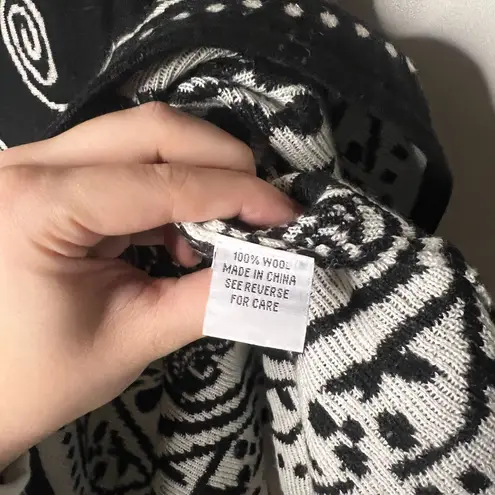 Max Mara 100% Wool Sweater Turtleneck Poncho