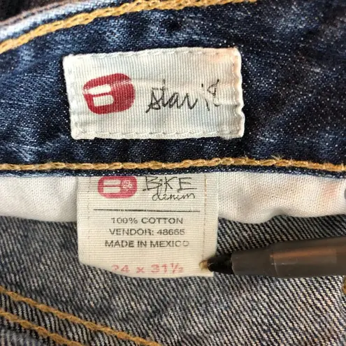 BKE Womens Jeans Star 18 Distressed Boot Cut Low Rise 24 HEMMED