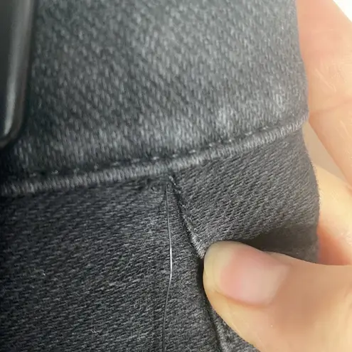 Nic+Zoe knit denim skinny pants in black denim size 8