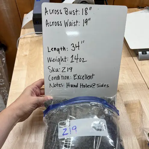 The Alpaca Guy Sleeveless Colorblock Vest Lounge Duster Gray Black One Size Size undefined