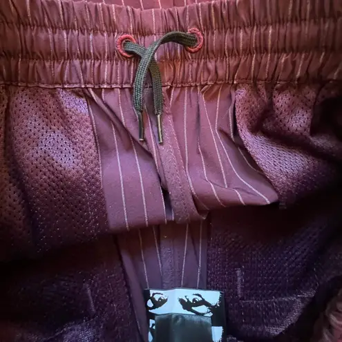 Perks and Mini High Rise Baggy Joggers Striped Hip Hop Dance Streetwear Small Purple