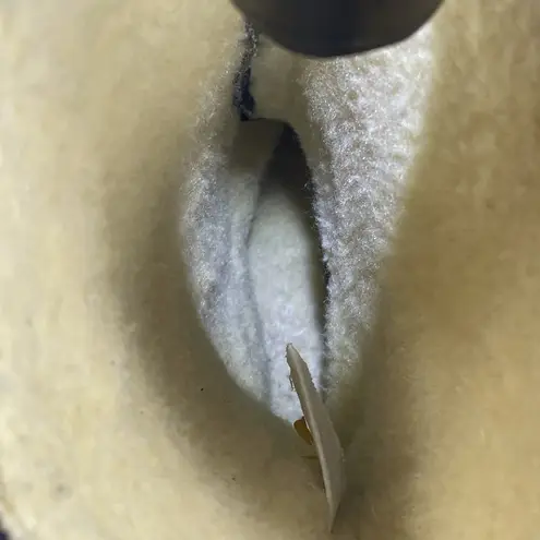 Hush Puppies Vintage Womens 8 W Boots Black Suede Sherpa Lined Mid Calf Made USA