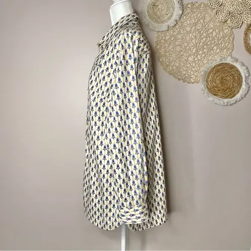 Duluth Trading Artisan Hemp Button Down Tunic Shirt