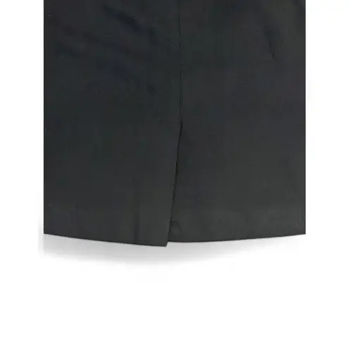 Amanda Smith Black Wool Pencil Skirt Size 6 Lined Classic O Career