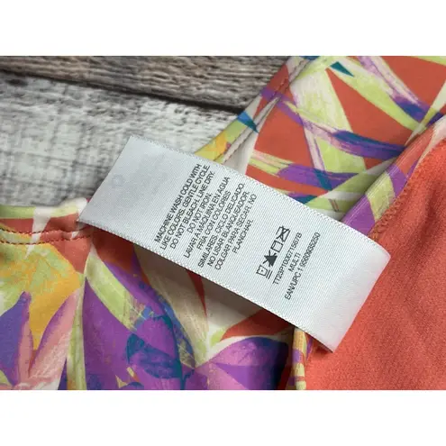 Time and Tru Tropical Floral Bikini Swimsuit Yellow 2 piece NWT Hawaiian Coastal Orange Size XXL