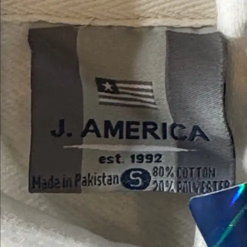 J. America Women’s White Embroidered ‘Miami’ Hoodie Size S NEW