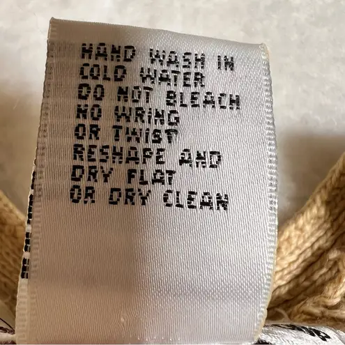 Vintage Milano Design Group Knit Floral Rose Needlepoint Cardigan Sweater Pink Size M