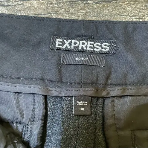 EXPRESS  Editor Pants, dark gray, bootcut, size 0R