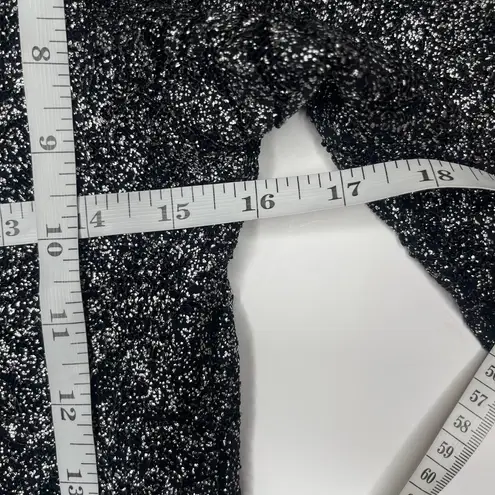 Marina Black Silver Sparkle Scallop Neckline Lace Midi Dress Event Occasion 8