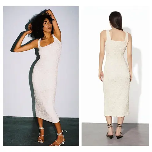 Mara Hoffman NWT Sloan Textured Sleeveless Column Midi-Dress Size XL