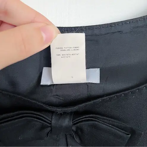 Moschino Cheap & Chic • vintage black cotton dress bow sheath sleeveless retro