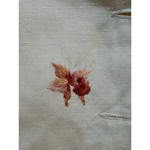 Minuet Silk And Linen 2 Piece Set Embroidered Size Euro 36 US 6