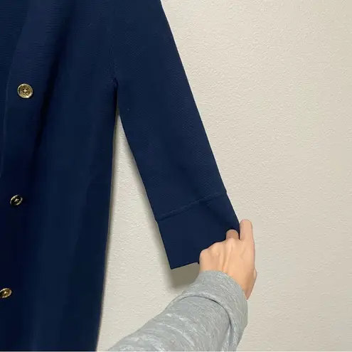 J. McLaughlin  Navy Blue Thick Cardigan Style Jacket