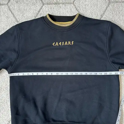 Vintage Caesar's Palace Black Embroidered Sweatshirt sz M/L