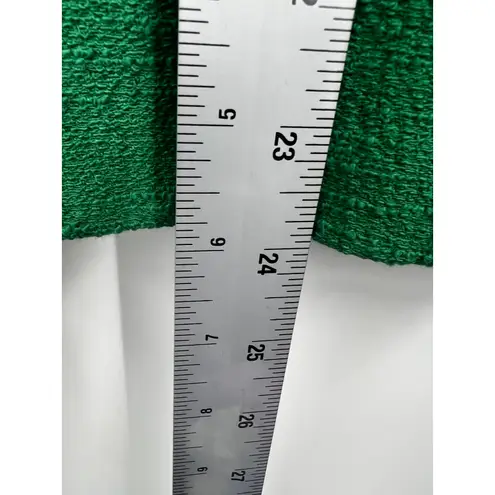 Sea New York Green Black Perforated Leather Zip Up Blazer Jacket Size 4