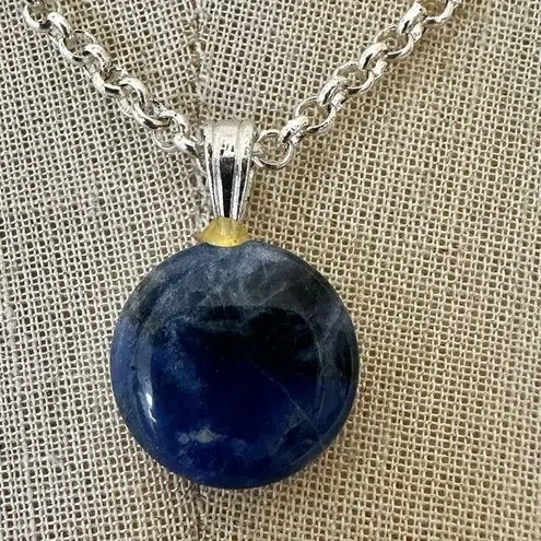Deep Blue Sodalite Pendant Necklace