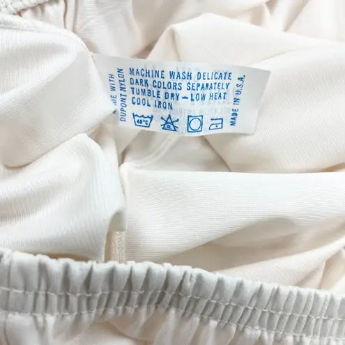 Vanity Fair Womens Half Slip LL White Nylon Antron III Lingerie Classic Modest