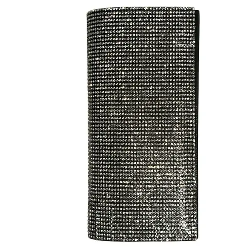 Forever Young Clutch Bag Chain Strap Silver Rhinestone Wallet Purse 8x4 NEW