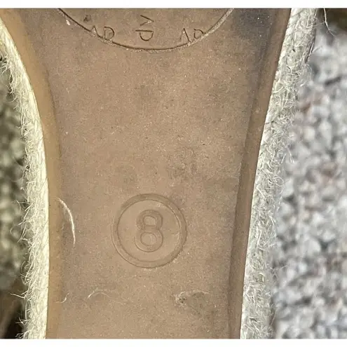 DV Dolce Vita Taupe Suede Manica Lace Up Zip Back Espadrille Wedge 8 M Boho Brown