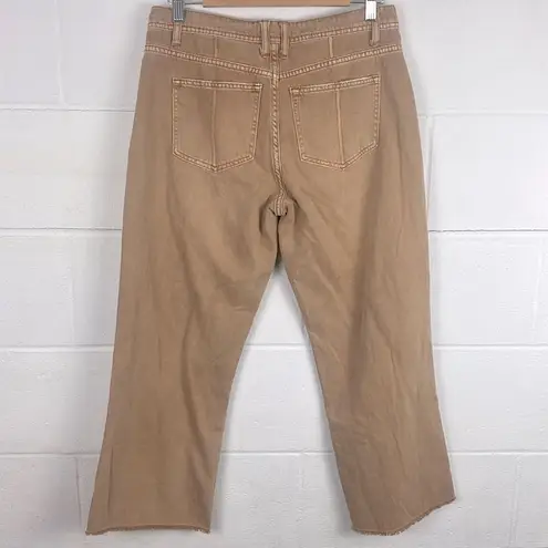 TNR cropped tan raw hem straight leg jean Size 29