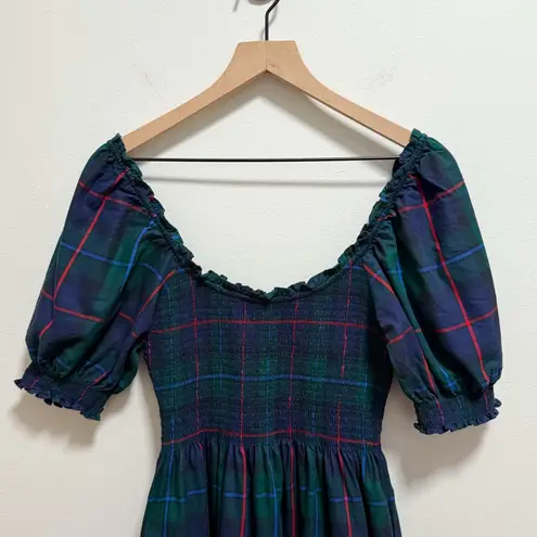 Hill House Louisa nap dress midnight tartan navy green smocked holiday Christmas