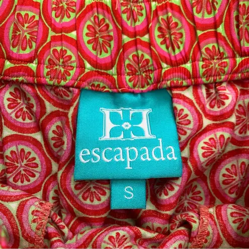 Escapada Lightweight Rayon Miniskirt size S Pink/Red/Green