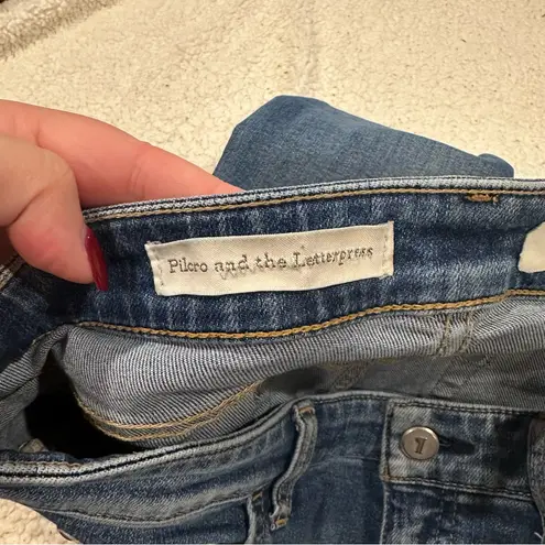 Pilcro and the Letterpress anthropologie parallel jeans size 28