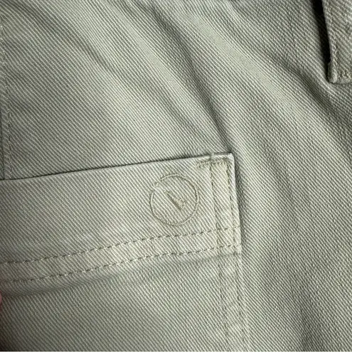 NWT Upwest Utility Denim Shorts Desert Sage Green Stretchy Comfy Staple Size XL