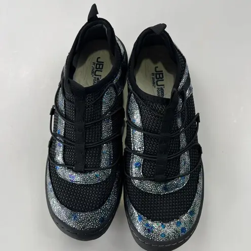 Jambu JBU by Women's Slip-On Shoes Brandi Multi Blue Floral Size 9.5 Casual