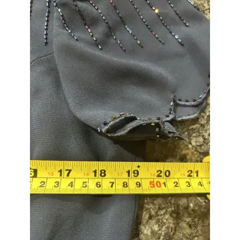 R & M Richards Navy Blue Formal Dress Women’s Size 12 P Mother Of Bride Wedding