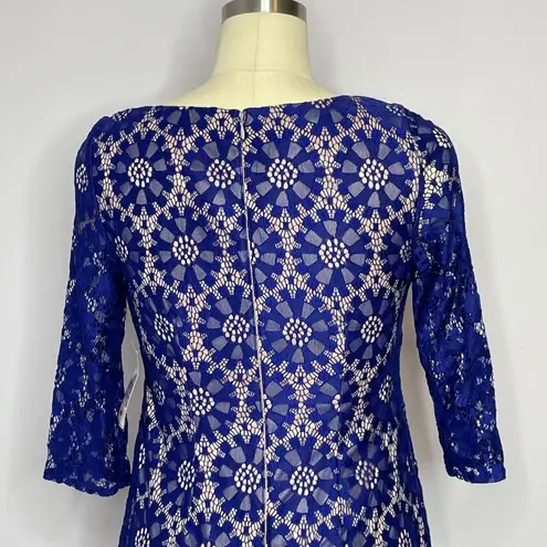 Jessica Howard Illusion-Sleeve Lace Sheath Dress 6