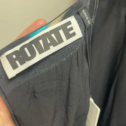 ROTATE NEW NWT Frederikke floral halterneck dress multicolor size 8 (38) Black