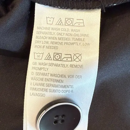 Susan Graver Houndstooth Single Breasted Tunic Blazer Black Women's Size XLP