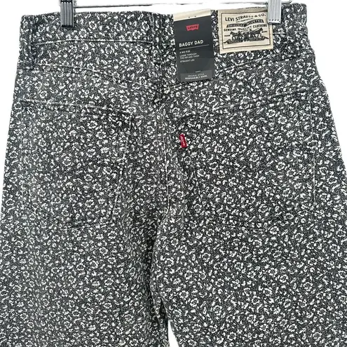 Levi's Wellthread Baggy Dad Jeans Size 27x30 Moonflower Black Oversized NWT