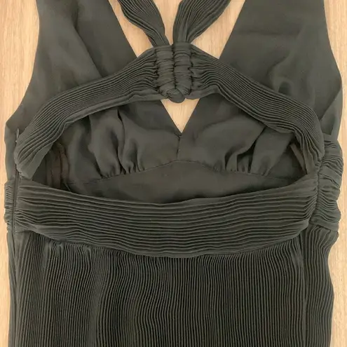 ALC Frank A.L.C. Everly Gown - Size 6 - Dark Navy Pleated Long Maxi Formal Dress