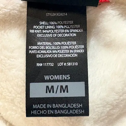 Gerry Women's Cream Fleece Zip Up Jacket Size Medium Gorpcore Outdoors Soft Cozy