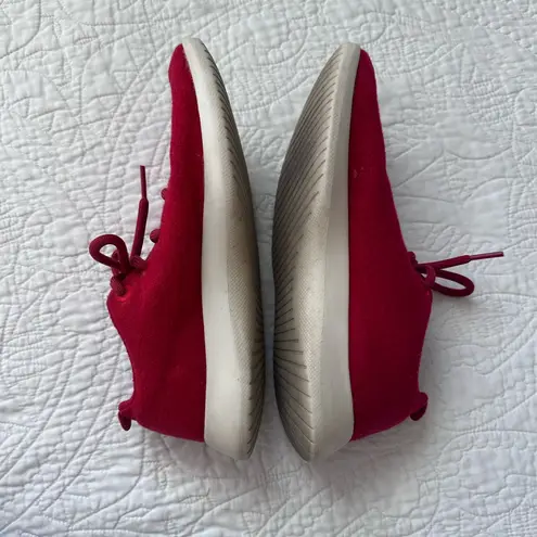 Allbirds Red Wool Women's Runners Sneaker Shoes - Size 9