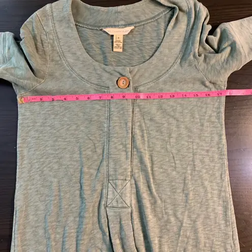 The Territory Ahead Sage Green Cotton Button Front Midi Dress Women's Size S - Image 6