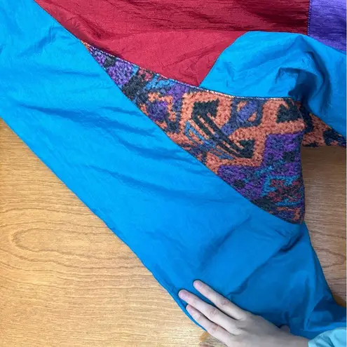 Vintage 90s Westside Connection Abstract Windbreaker Tracksuit Jacket Size Large Blue