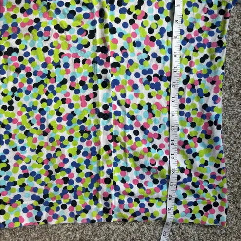 August Silk Multicolor Colorful Polka Dot Rainbow Fitted Notched Collar Cardigan