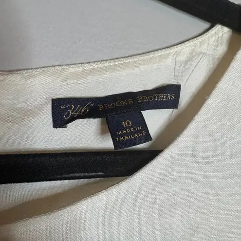 Brooks Brothers  white linen dress - Image 3