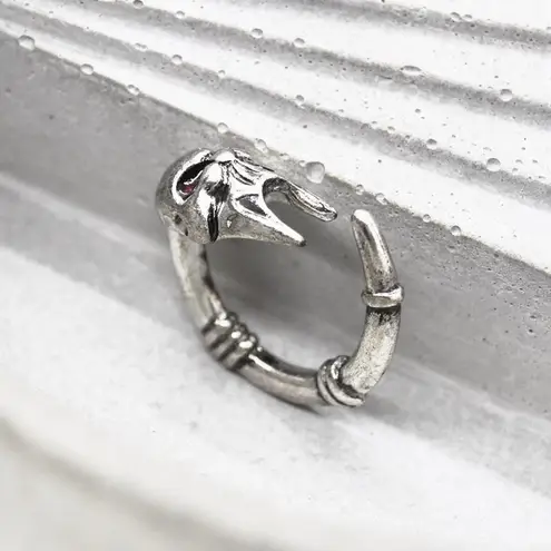 Fierce Skull Mask Ring Silver