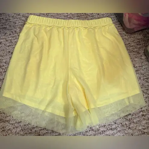 Free People Movement NWOT Free People FP Movement Double Vision Long Shorts - sour citrus yellow - XS